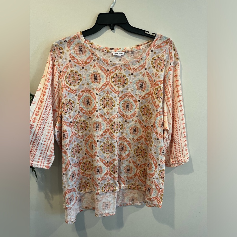 Tribal jeans top- make offers